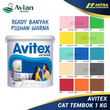 AVITEX CAT TEMBOK 1 KG / CAT DINDING AVIAN / CAT TEMBOK KILOAN - TOKOSEPULUH10 black