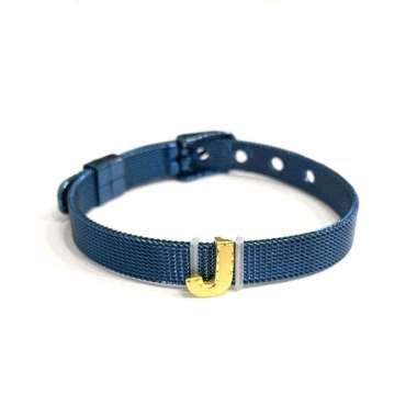 Gelang Gesper Liontin Inisial Huruf J Koleksi Josean Elegant Emas Asli