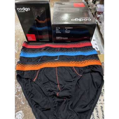 (3pcs) celana dalam pria codigo canary 02320 TERMURAH Xl Random