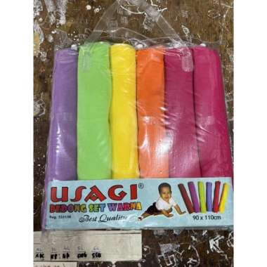 (3pcs) bedong bayi usagi rainbow pelangi 90x11cm 90x110 Rainbow