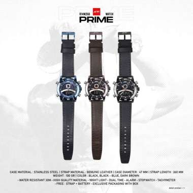 Jam Tangan Pria Prime Arei Outdoorgear HITAM