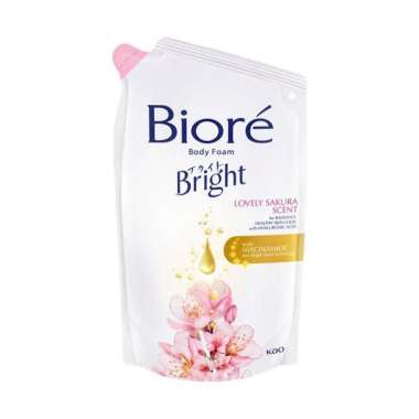 Promo Harga BIORE Body Foam Bright White Scrub 220 ml - Blibli