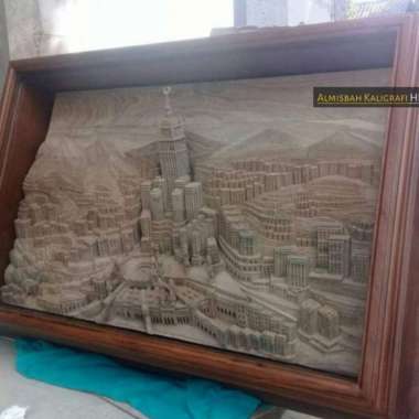 Relief Ukiran 3D Masjidil Haram Jati Artistik Mewah