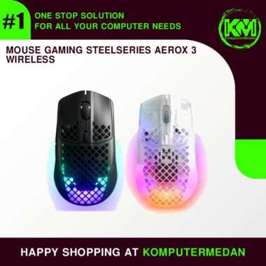 Mouse STEELSERIES AEROX 3 WIRELESS SNOW