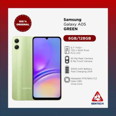 samsung a05 garansi 100% resmi seins dan baru Ram 4+128GB GREEN