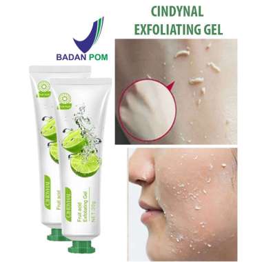 BPOM CINDYNAL Fruit Acid Expoliating Gel 30 Gr Facial Glowing Blackhead Cleaner Body Exfoliating
