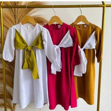 FBT Baju Anak Perempuan KEJORA DRESS KIDS CRINKLE AIRFLOW Dress Pesta Anak Perempuan Baju Anak Perem