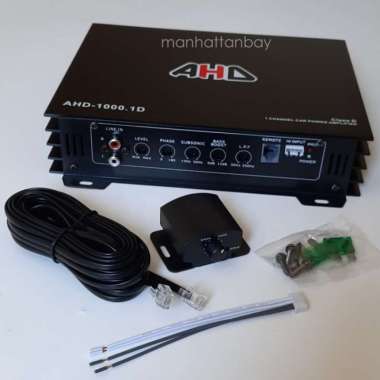 Power Amplifier Mobil Monoblok Class D 1 Channel AHD Untuk Subwoofer