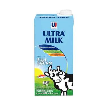 Susu Ultra Milk Full Cream 1000 ml ( 1 KARTON )