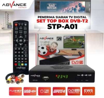 Set Top Box Advance STP-A01 Set Top Box TV Digital Advance STPA01 Multicolor