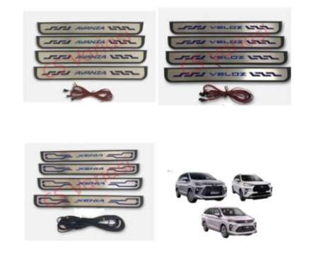 Sillplate Samping Avanza Xenia Veloz 2021 2022 UP Stainless Lampu LED Veloz