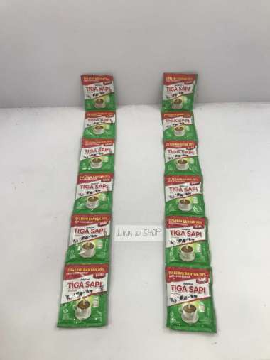 2 Sachet - Susu Kental Manis Tiga Sapi Sachet 45gr