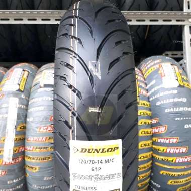 DUNLOP Tire Scoot Smart 2 120.70.14 Ring 14 Ban Harian Tubeless Motor Scooter Honda Vario 160 dll