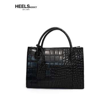 Heelsaddict - Chelsea - Korean Vegan Leather Sling Bag Tas Wanita Black