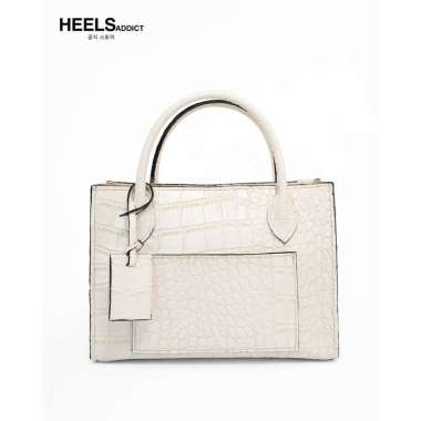 Heelsaddict - Chelsea - Korean Vegan Leather Sling Bag Tas Wanita White