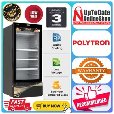 SHOWCASE POLYTRON SCN-187 SCN187 SCN 187 SUPER LOW WATT 180L PREMIUM BORDELESS DESIGN POLYTRON SHOWC
