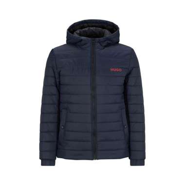 [12.12 Dealcember] Hugo Boss Bene2241 Logo Padded Jacket Dark Blue Blue M