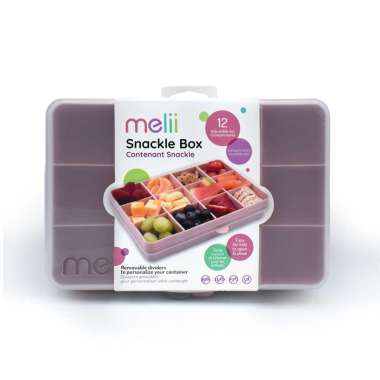[BEST SELLER] Melii Baby Snackle Box Pink - Kotak snack 12 skat