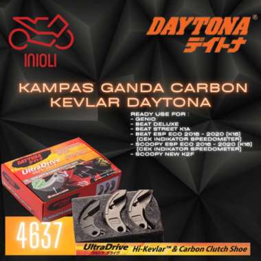 KAMPAS GANDA RACING CARBON KEVLAR DAYTONA GENIO BEAT DELUXE ESP CBS ISS BEAT STREET K1A SCOOPY ESP E