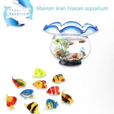 Mainan ikan plastik hiasan aquarium aquascape