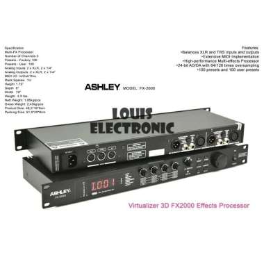Efek Vocal ASHLEY FX2000 FX-2000 FX 2000 Effect Vocal ORIGINAL