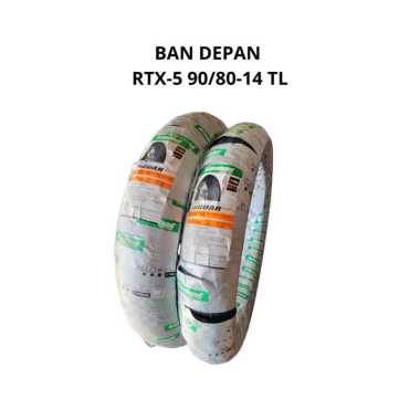 BAN MOTOR LUAR KINGLAND RTX 5 UKURAN 100/80-14 TUBELESS Original 100%