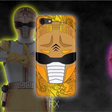 Gosei Sentai Dairanger Collection Tokusatsu Smartphone Case glasscase yellow head