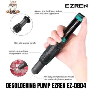 PENYEDOT TIMAH EZREN EZ-0804 DESOLDERING PUMP SOFT HANDLE ANTI-SLIP