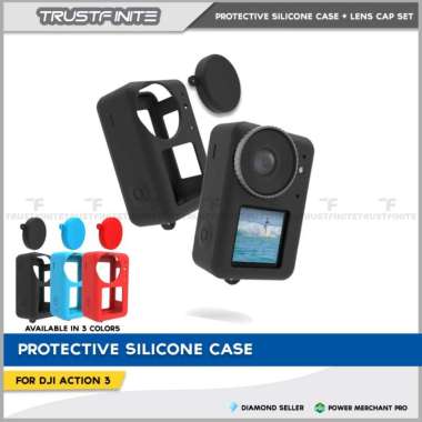Protective Silicone Case DJI Action 3 / Silikon Pelindung DJI Action 3 Merah