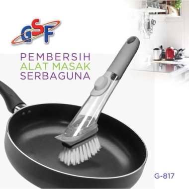 GSF 817 Sikat Tongkat Pembersih Panci Wajan Piring sabun Dispenser cuc