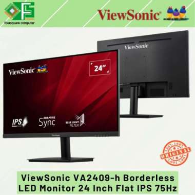 Viewsonic VA2409-h LED Monitor 24 Inch Borderless IPS Flat 75Hz FullHD