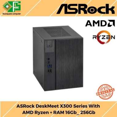 ASRock DeskMeet X300 Series With Processor AMD RYZEN Series 5000 Ryzen 3 3200G