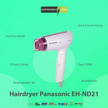 100% Produk Ori Hairdryer Panasonic Eh-Nd21 Hair Dryer Mesin Alat Pengering Rambut Multicolor