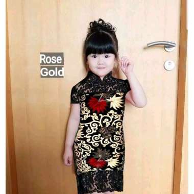 Dress batik anak 2 - 5 tahun baju Anak perempuan dress anak baju batik anak cewek gaun anak gaun pes