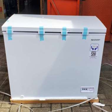 100% Produk Ori Chest Freezer Box Sharp Frv-210X 200 Liter 210X Multicolor