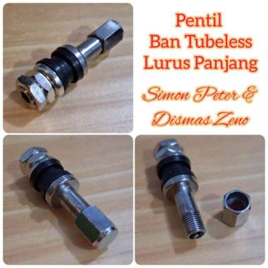 Pentil Ban Tubeless Lurus Panjang Kualitas Bagus utk Ban Motor dan Mobil