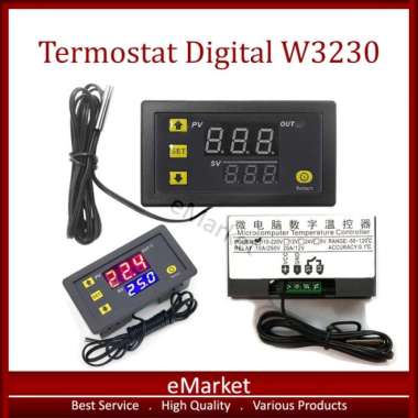 TERMOSTAT DIGITAL W3230 / AC 110-220V / DC 12V / THERMOSTAT PENGONTROL DC 12V