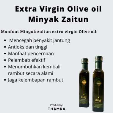 THAMRA Olive Oil Evoo TOP QUALITY 500ml|Minyak Zaitun Asli TURKI Multivariasi