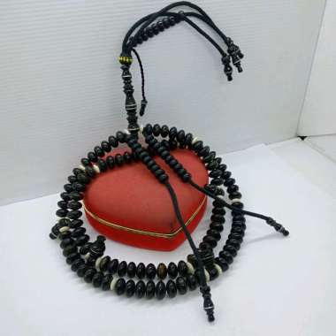 tasbih tijani yuser black kombinasi tulang kerbau h358