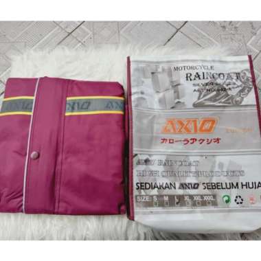 Jas Hujan AXIO Europe 882 ASLI 100% ORIGINAL Bahan Parasut atau Taslan Ukuran 3XL / XXXL XXXL Merah 