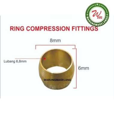 Ring cincin untuk compression fittings pipa tembaga 6mm