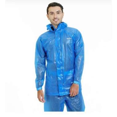 jas hujan Eiger Squadron Raincoat Motor Mantel Stelan Original outdoor L blue