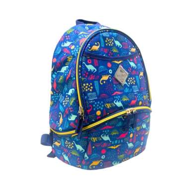 Freckes Kangaroo 2in1 Backpack and Cooler Bag Dino Blue