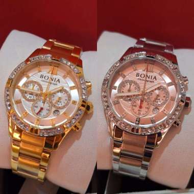 JAM TANGAN WANITA BONIA BNB10707-2213C/BNB10707-2373C CHRONO ORIGINAL GOLD