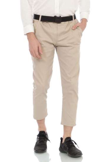 ELZAURA - Uswah Celana SIRWAL KANTOR Casual Slimfit Cingkrang Kasual M Cream