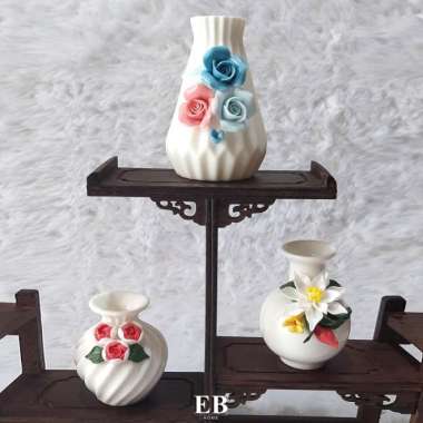 Pajangan Meja Vas Floral Cantik / Ceramic Vase EB Home 722/1-8