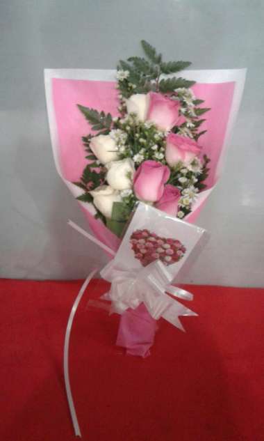 Bunga Mawar / Bunga Wisuda / Buket Wisuda / Buket Bunga mawar pink
