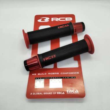 PAKET VARIASI MOTOR HAND GRIP RCB HG55 HITAM+JALU STANG CROME - HG55/Crome Hg66 Merah