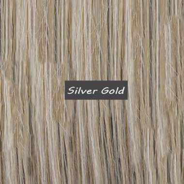 Wig Rambut Cewek Panjang Bergelombang Warna Natural High Quality Wig Women's Curly Hair Silver Gold