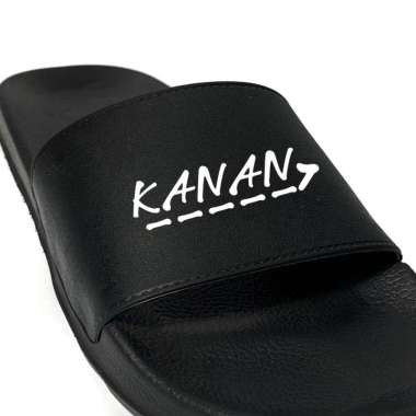 Silom Sandal Slide Pria Anti Air Motif Kanan - Kiri Sendal Slop Flip Flop Cowok 03 KANAN - KIRI 43